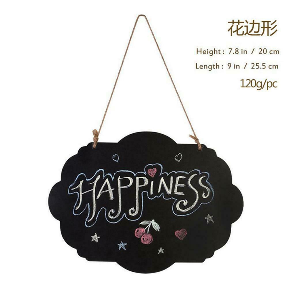 3 Pieces Double Side Wooden Small Hanging Message Boards Wedding Decoration