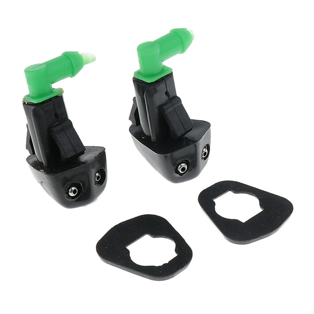 Pair Windshield Washer Water Spray Nozzles Replacement Part