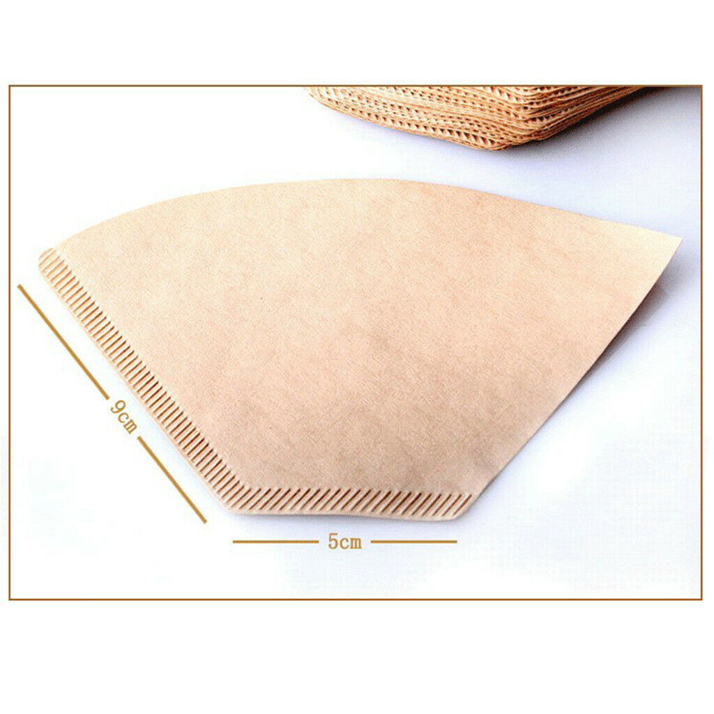 Pack Of 100 Pcs Coffee Filter Paper No. 4, Unbleached, Free From