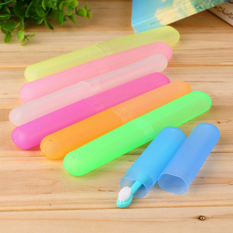 Pack 4PC Portable Travel Camping Toothbrush Protect Holder Case Box Cover Cup