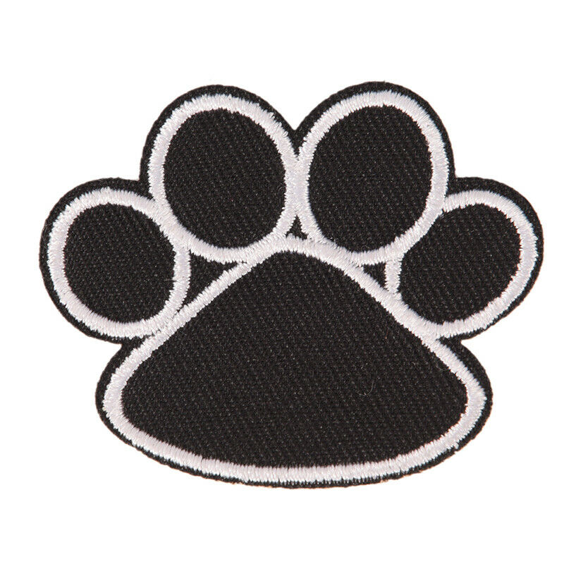 footprint iron on patch embroidered applique sewing clothes stickers garme.l8