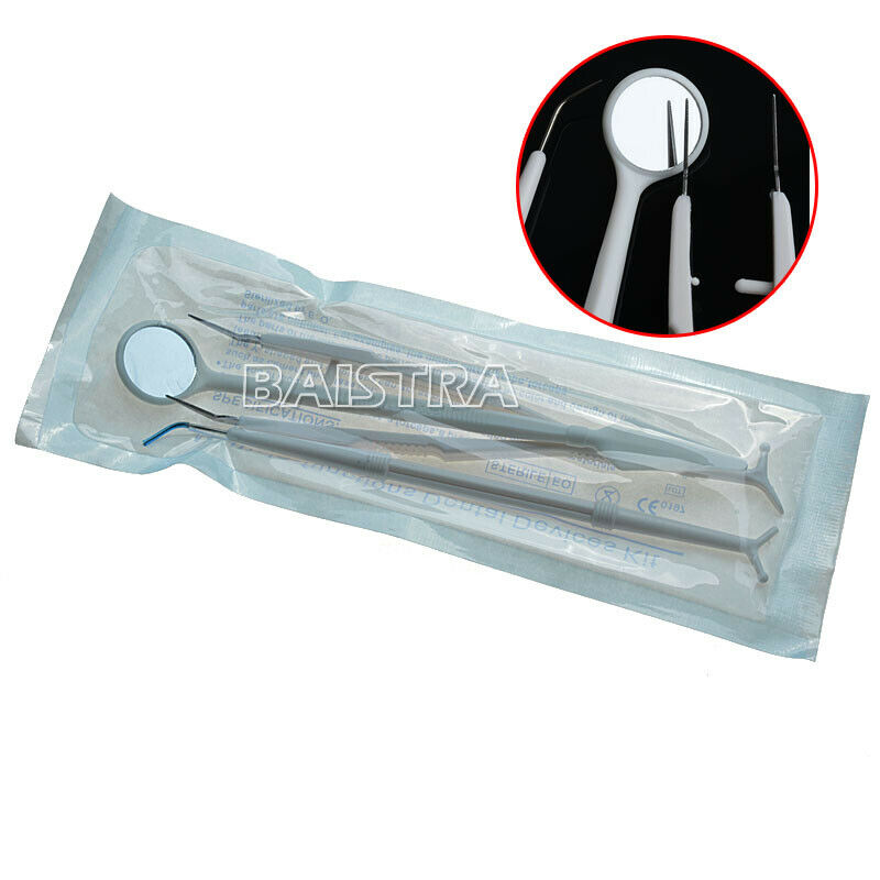 50Bags Dental Disposable Instruments Set-Mirror Plier & Explorer Set # AZDENT CA