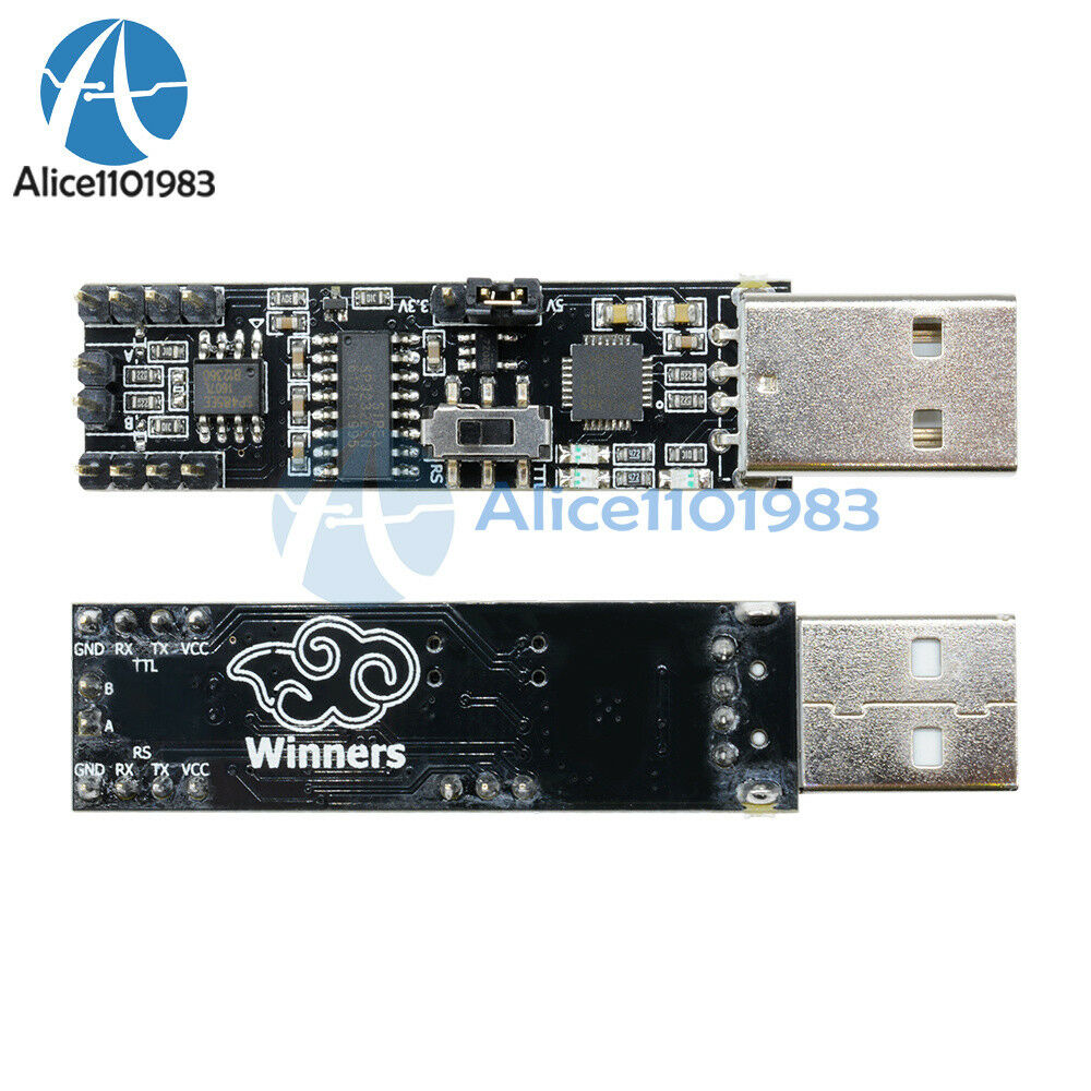 3 in1 5V 3.3V USB To RS485 RS232 TTL Serial Port Converter Board Module CP2102
