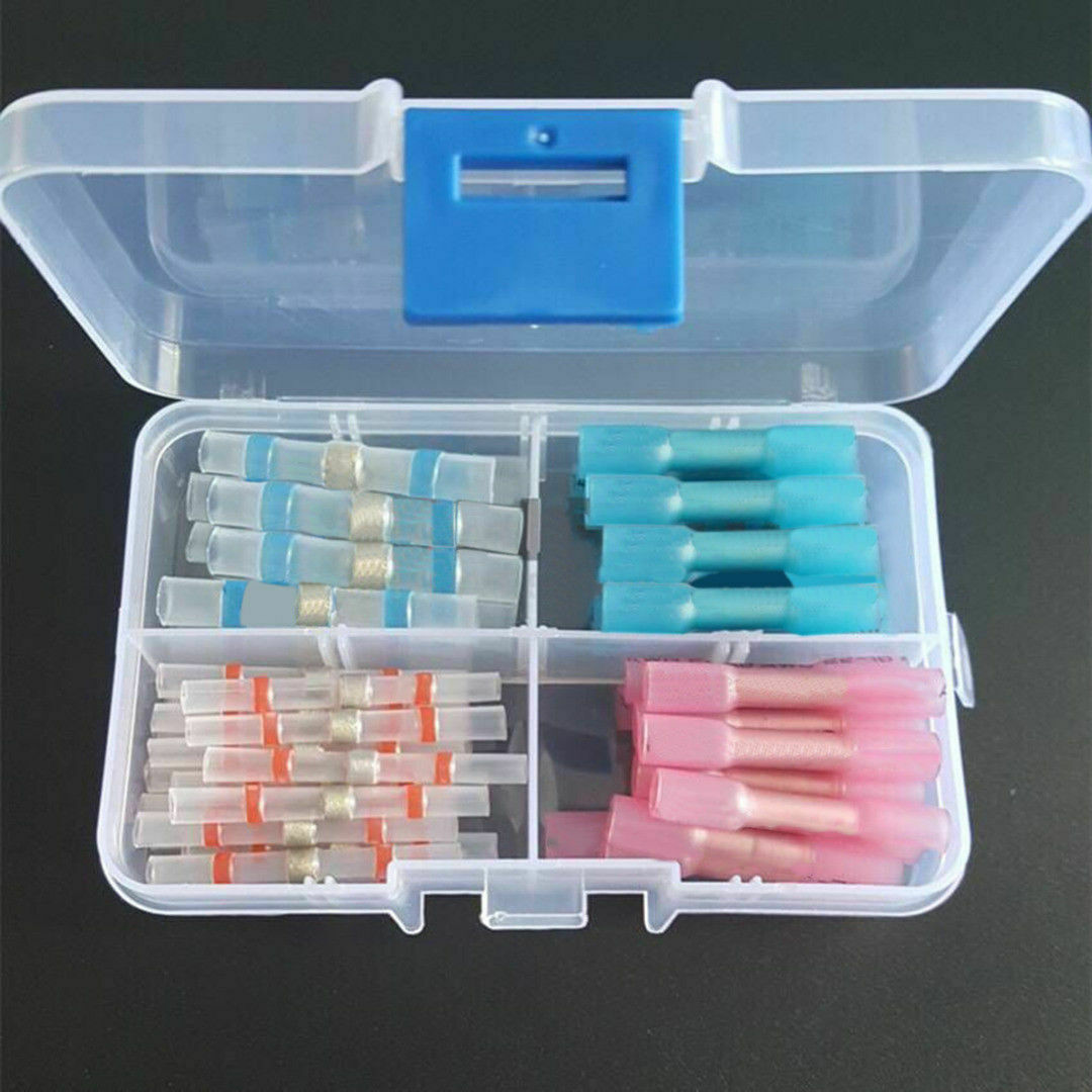 Solder Seal Heat Shrink Tube Terminal Solder Seal Wire Connector with Box  60pcs