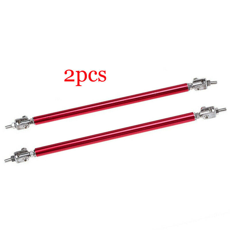 Adjustable 5.9'' Front Bumper Lip Splitter Rear Diffuser Strut Tie Bar Support