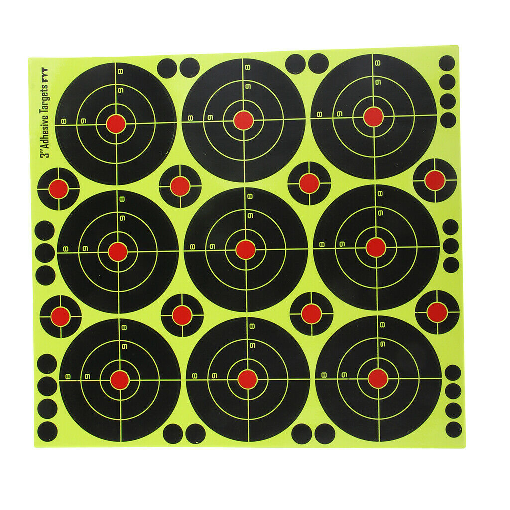 90pcs Shooting Targets Reactive Splatter Dia. 8cm Adhesive Paper Target