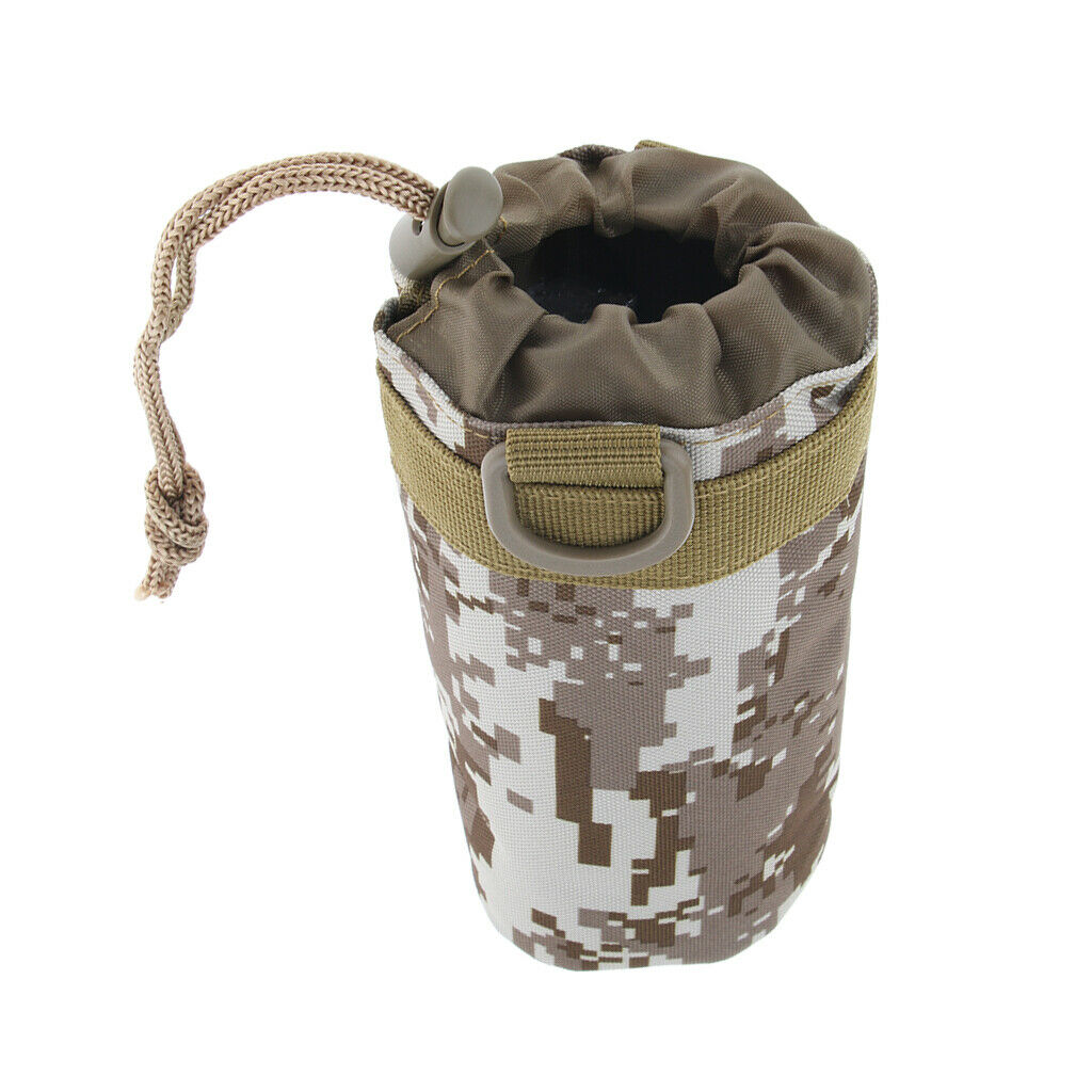 Outdoor Sports Water Bottle Bag Camping Hiking Kettle Bag desert digital