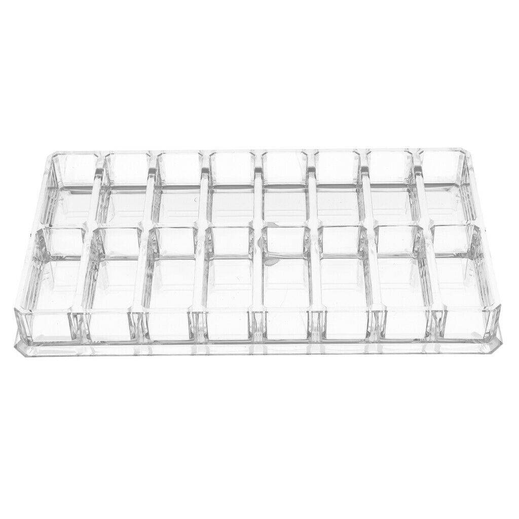 16 Slots Acrylic Powder Makeup Drawer Holder Organizer Display Storage Case