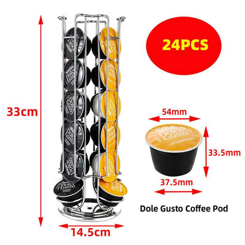 Metal Coffee Pods Holder Coffee Capsule Storage Rack Plating Stand