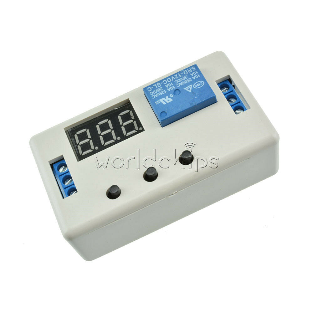 New 12V LED Automation Delay Timer Control Switch Relay Module with case
