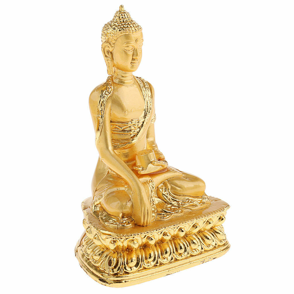 Collectible Asian Religion Tibetan Buddha Amitabha Shakya Muni Statue Decor