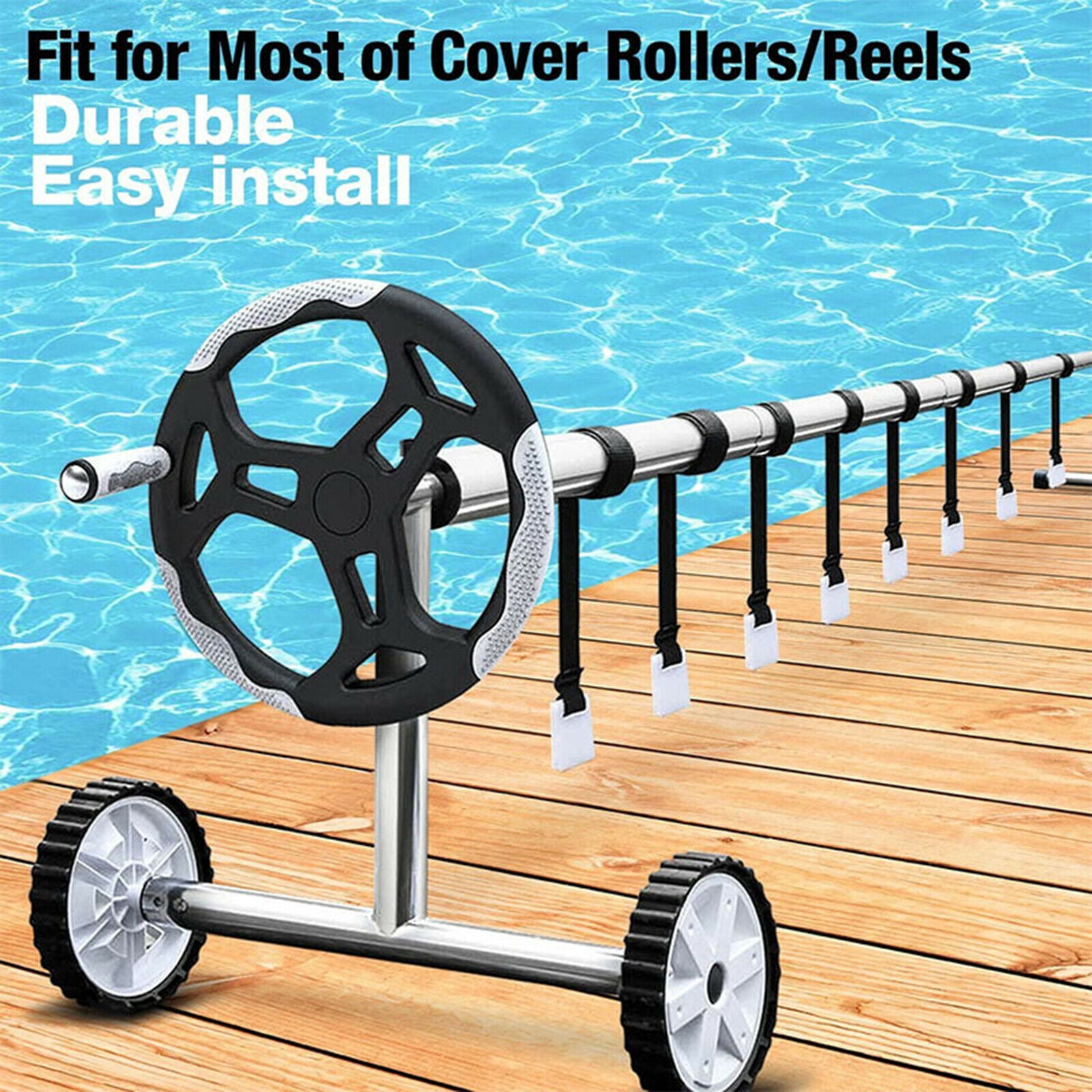24PCS Solar Cover Reel Attachment Straps Kit for Swimming Pool Accessories