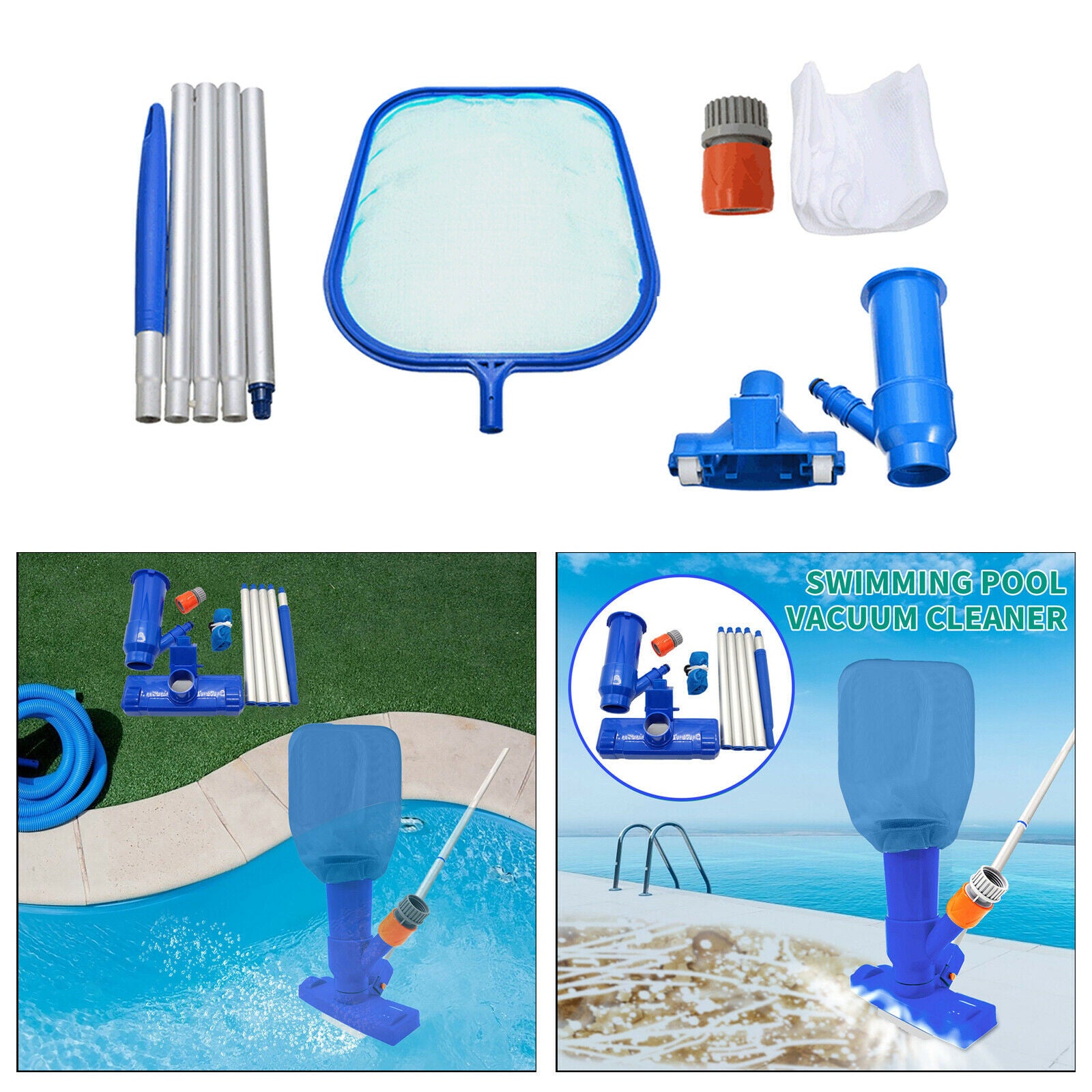 Pool Vacuum Head Kit for Ground Swimming Pools Spa Pond Fountain -US