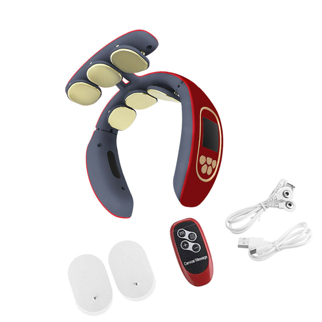 Neck Massager Heating 4 Modes 15 Levels Wireless Deep Kneading Relaxation