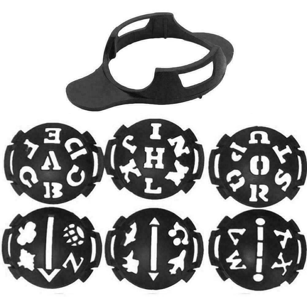 Mark Golf Ball Stencil Monogrammer Marker Template A3DG Great Set Line M7S0