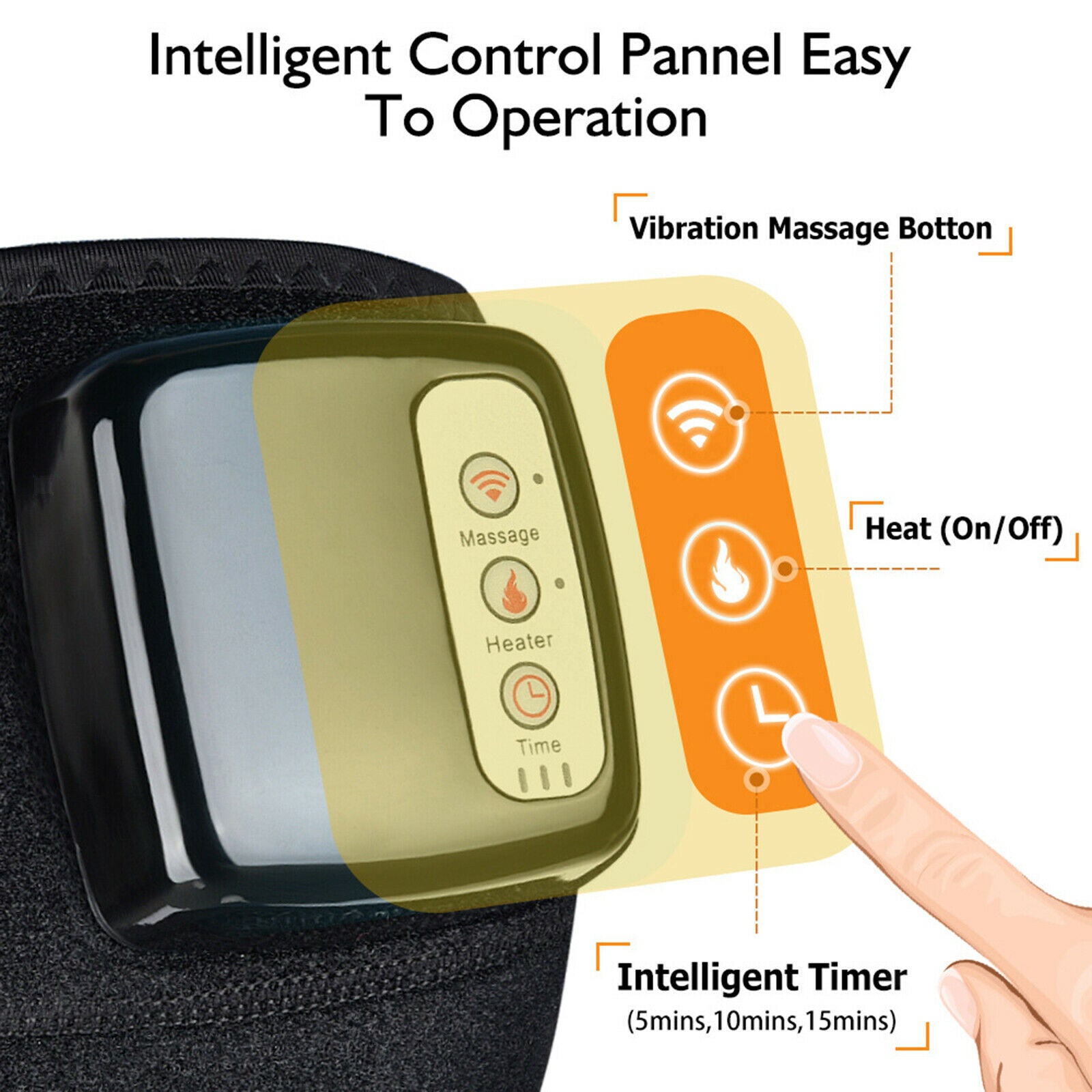 Electric Wireless Knee Massager Joint Brace for Back Instrument UK Plug