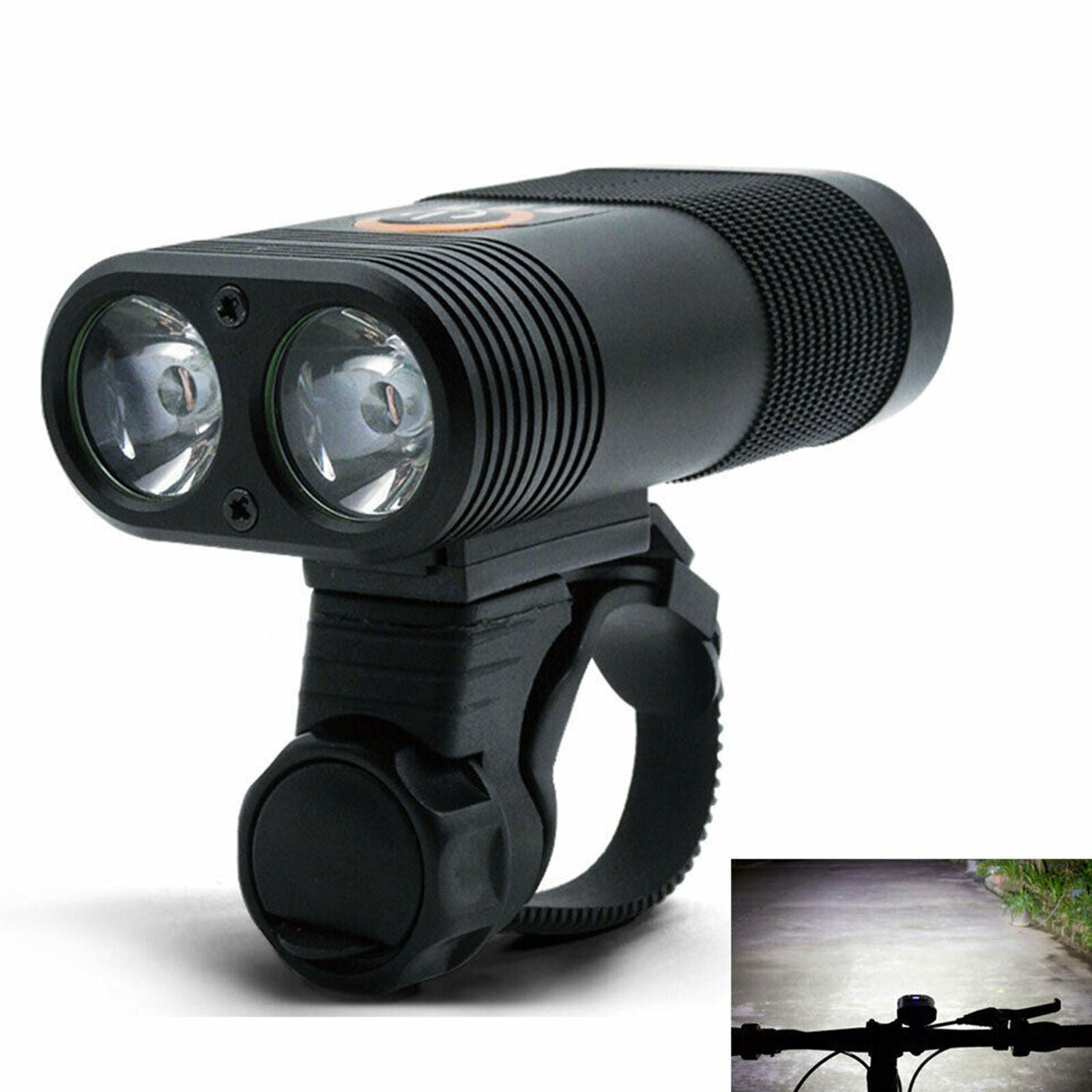 LED Bicycle Lights - Bike Light - Bicycle Lamp 2LEDs-USB Rechargeable