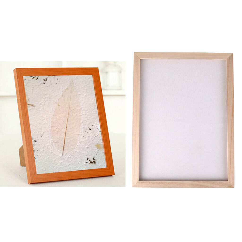 3x Natural Wooden Paper Making Handmade Mould Screen Frame DIY Art Craft Tool