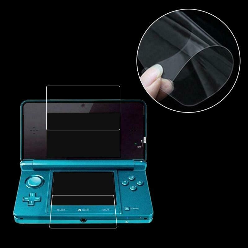Clear Film Top+Bottom LCD Screen Protector For New 3DSLL/XL Console