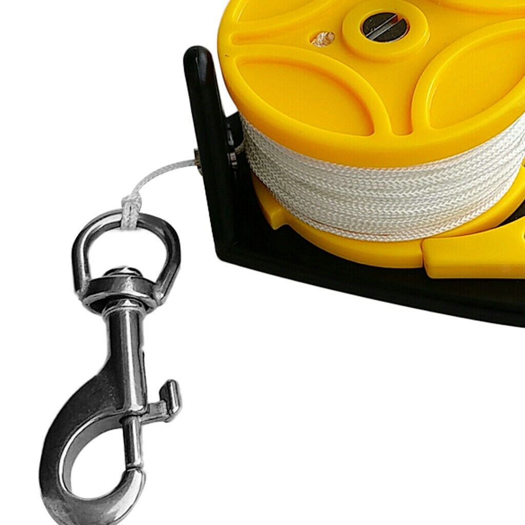 Portable Scuba Diving Reel Kayak Anchor & Handle, 150' Line, Bolt Snap Clip