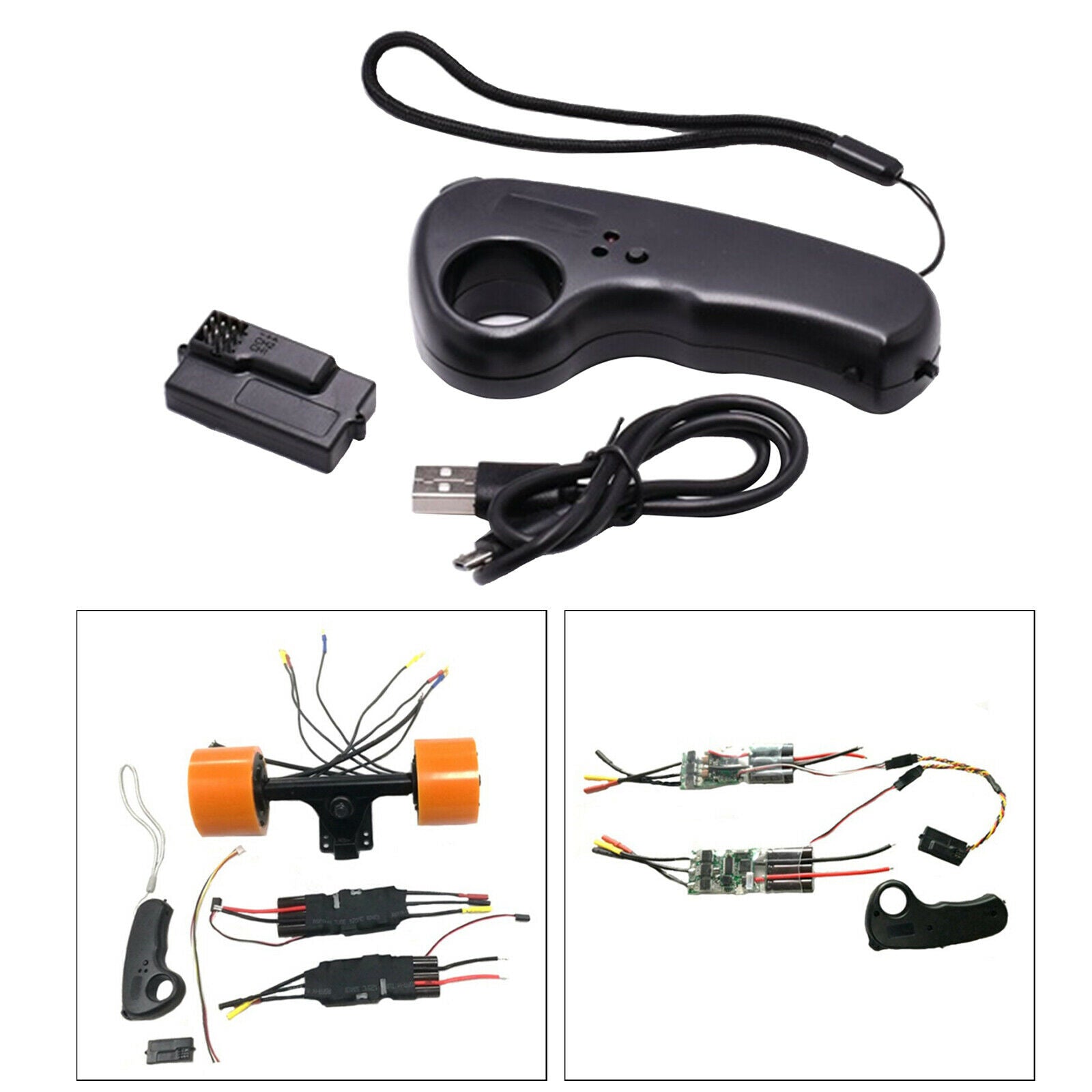 Wireless Drive Controller Remote w/ Receiver For Electric Scooter Skateboard