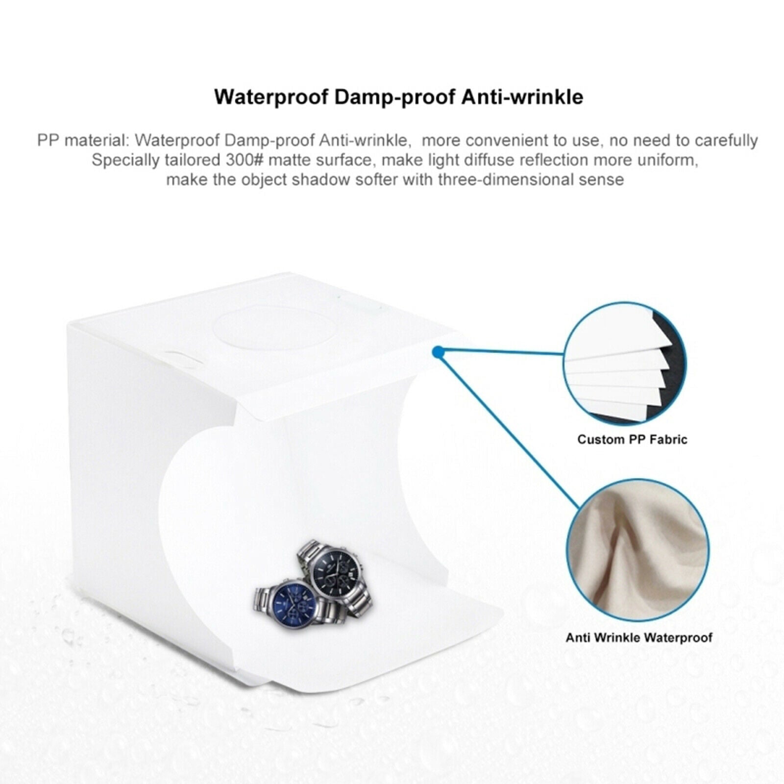 Photo Studio Photography Lighting Tent Light Room Cube Mini Box + Backdrops
