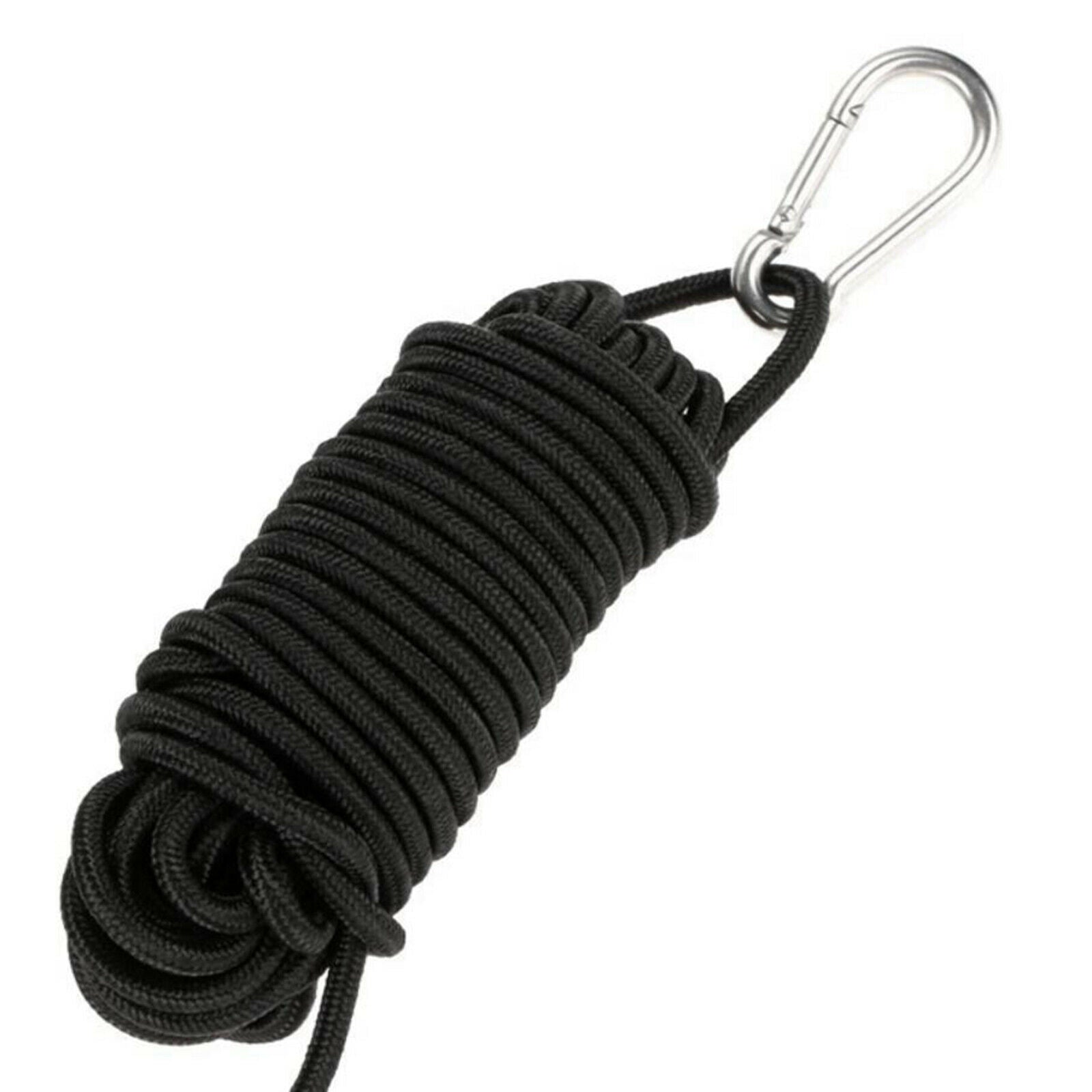 Premium Kayak Anchor Tow Rope Canoe Boat Throw Line Floater Marine Clips