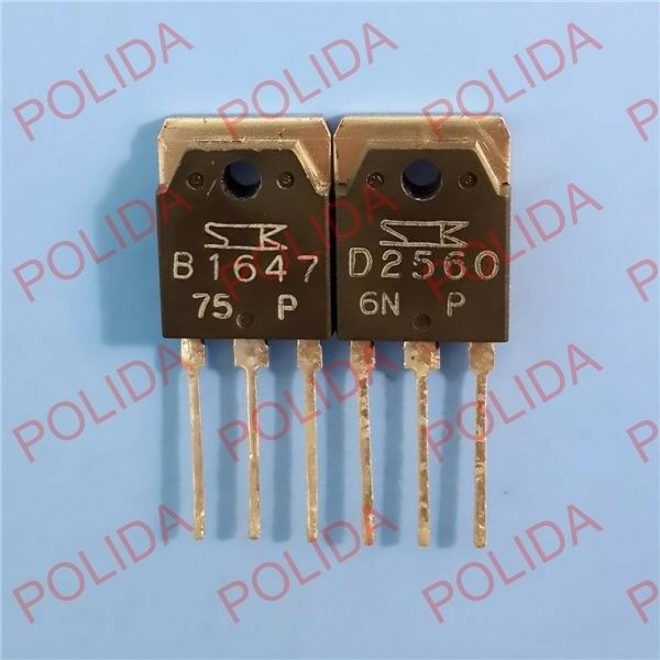 1PAIR OR 2PCS Transistor SANKEN TO-3P 2SB1647/2SD2560 B1647/D2560