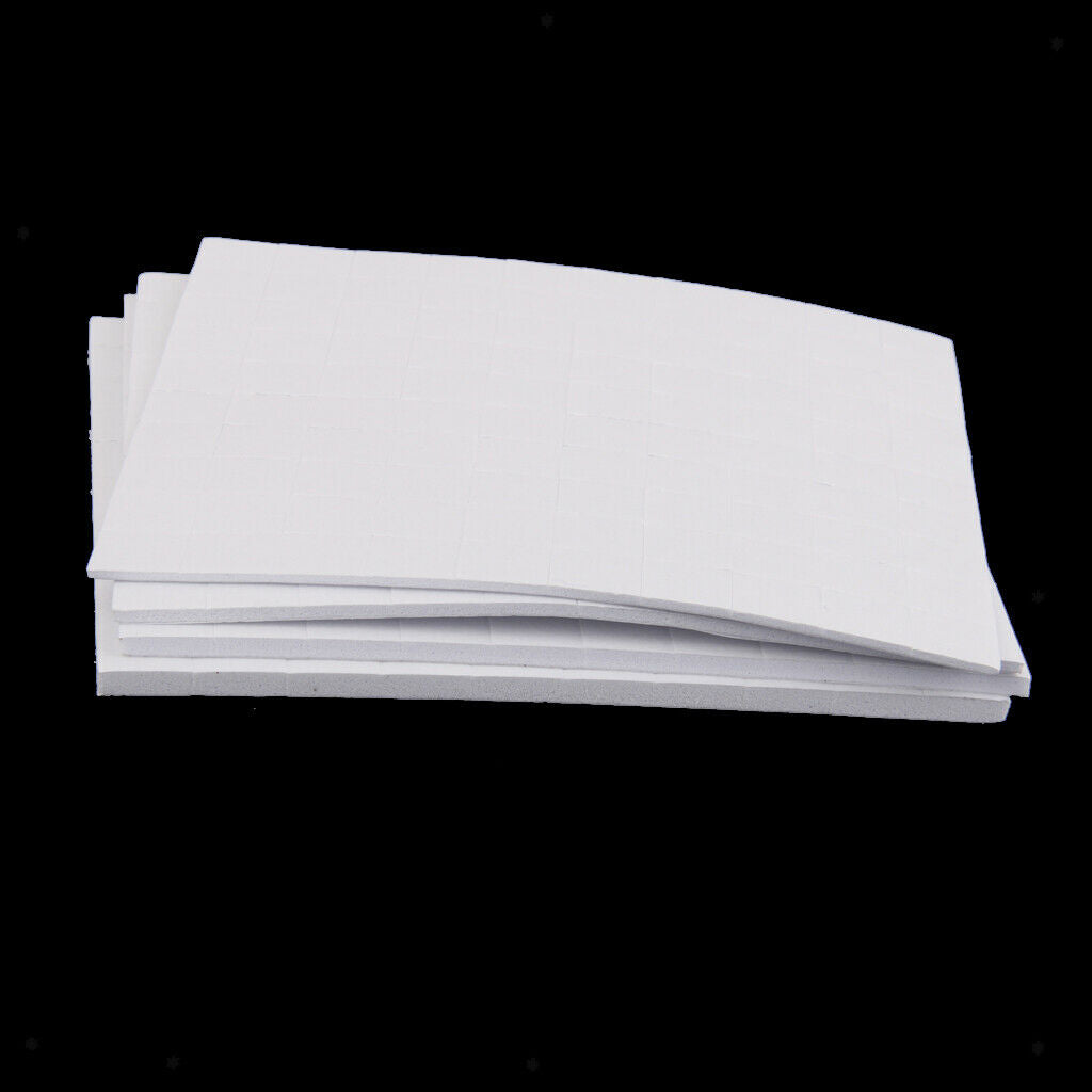 24 Sheets Double Sided Self Adhesive Foam Pads Squares for DIY Art Craft 2mm