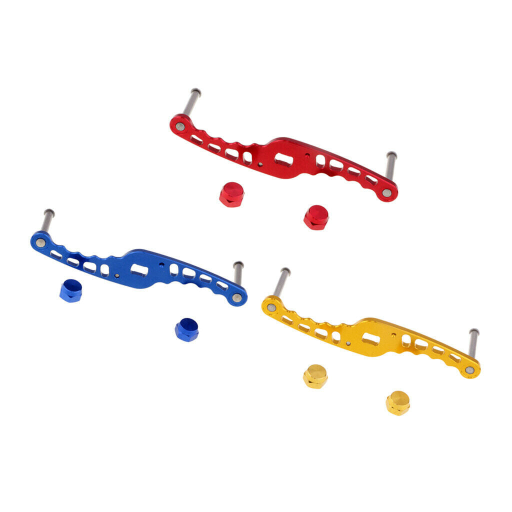 3pcs Aluminum Alloy Fishing Reel Handles Knobs Saltwater & Freshwater For D/S/A