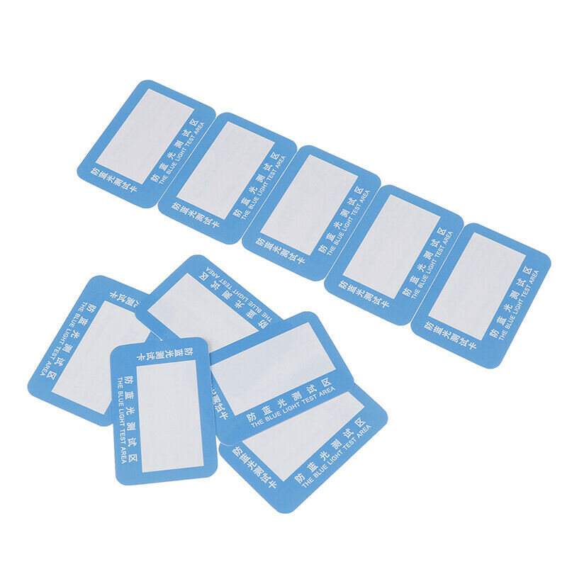 10Pcs/set Anti Blue Light Purple Test Card For Glasses Reusable Polarized Te Xz