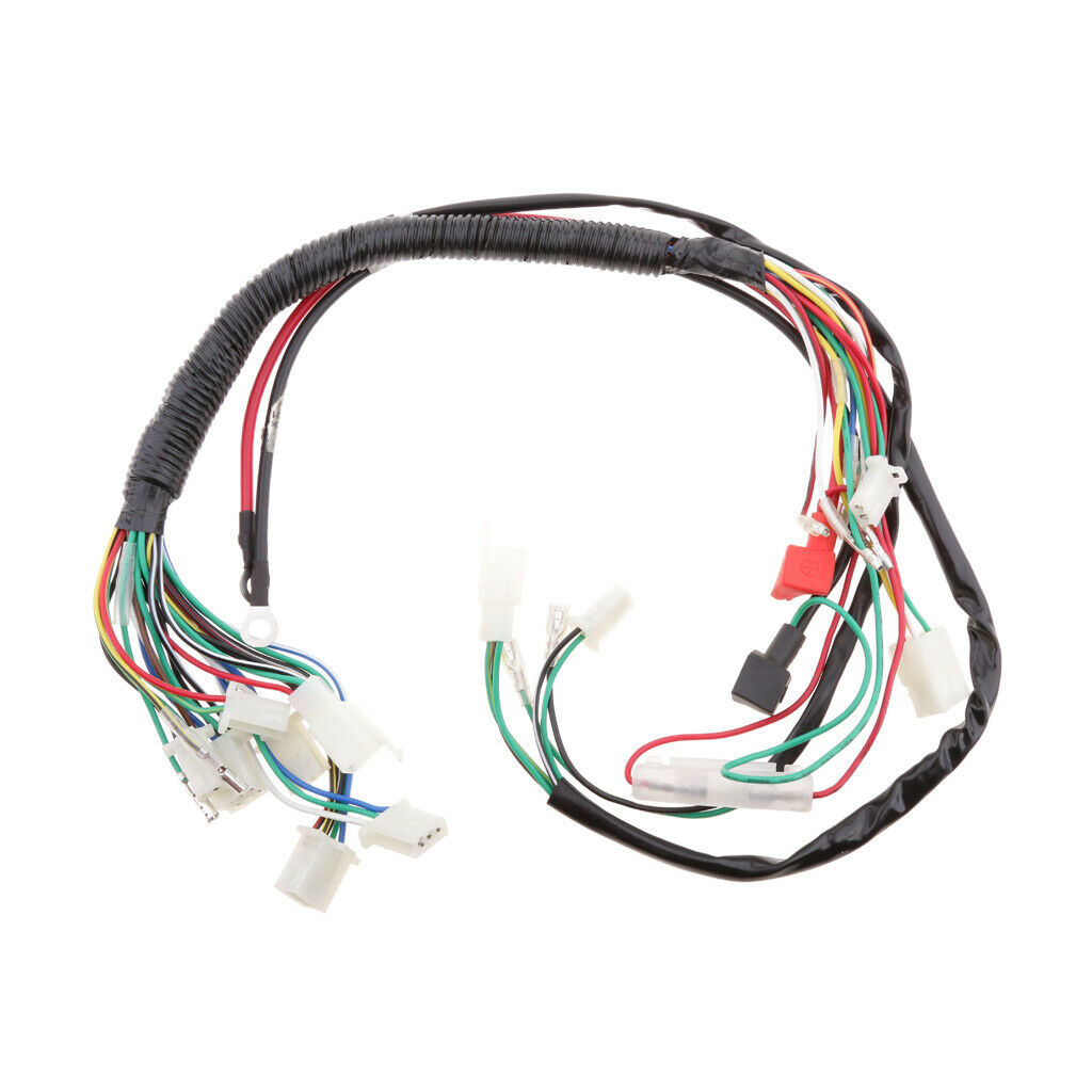 Electrics Wiring Loom Kit for 110CC 125CC 250CC Pit Bike ATV Quad Motorcycle