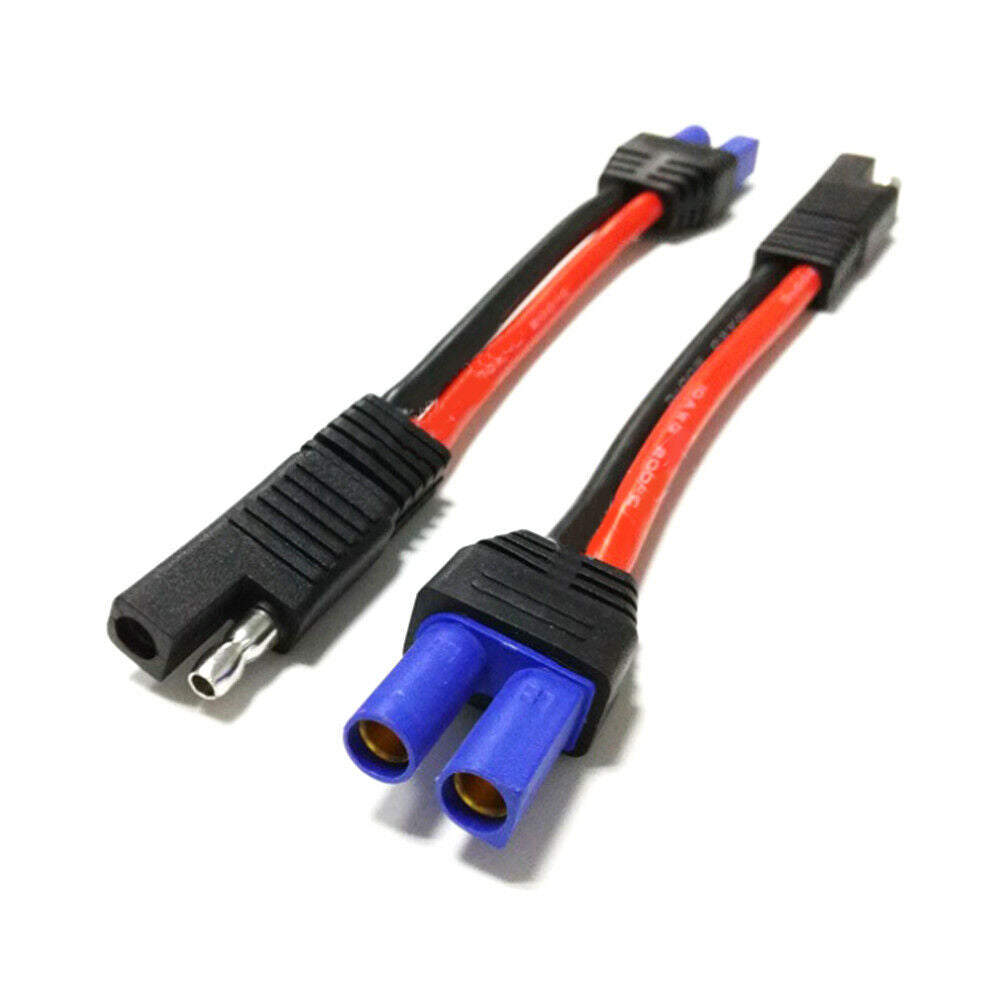 15CM SAE Plug to EC5 Female Power Cord Car Battery Solar Battery Cable 10AWG