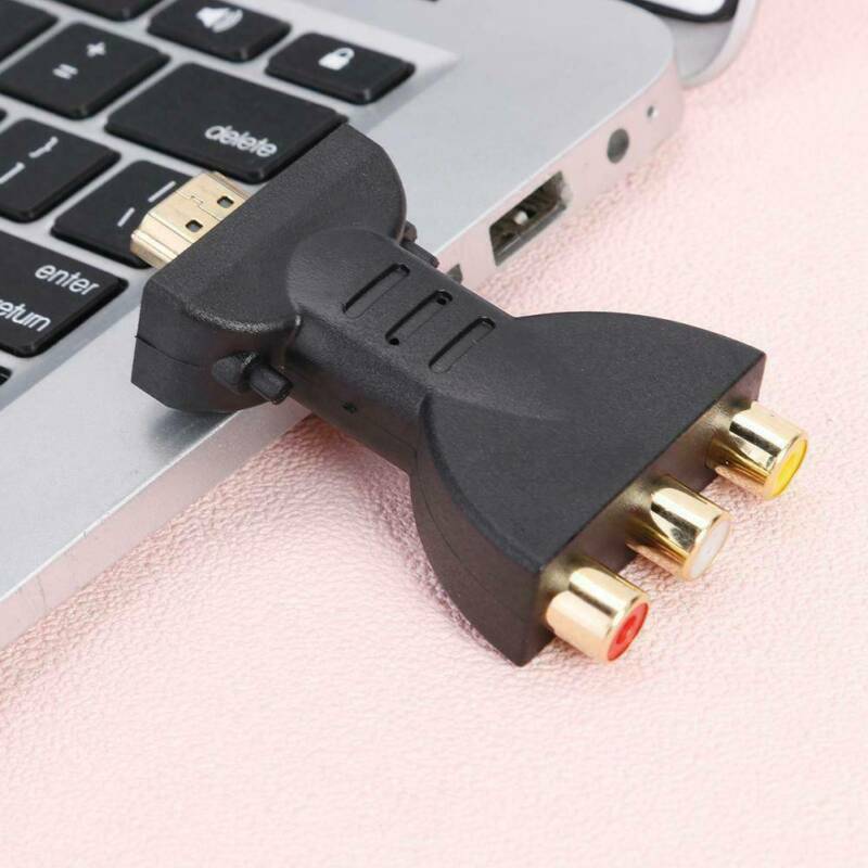 HDMI Male to 3 RCA Video Audio AV Adapter Converter for HDTV DVD TV PC Plug Tool