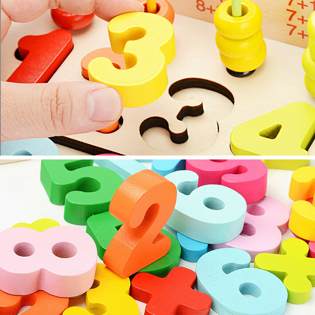 Educational Toys Mathematical Calculation Frame of 10 Sticks 23 * 18 * 14cm