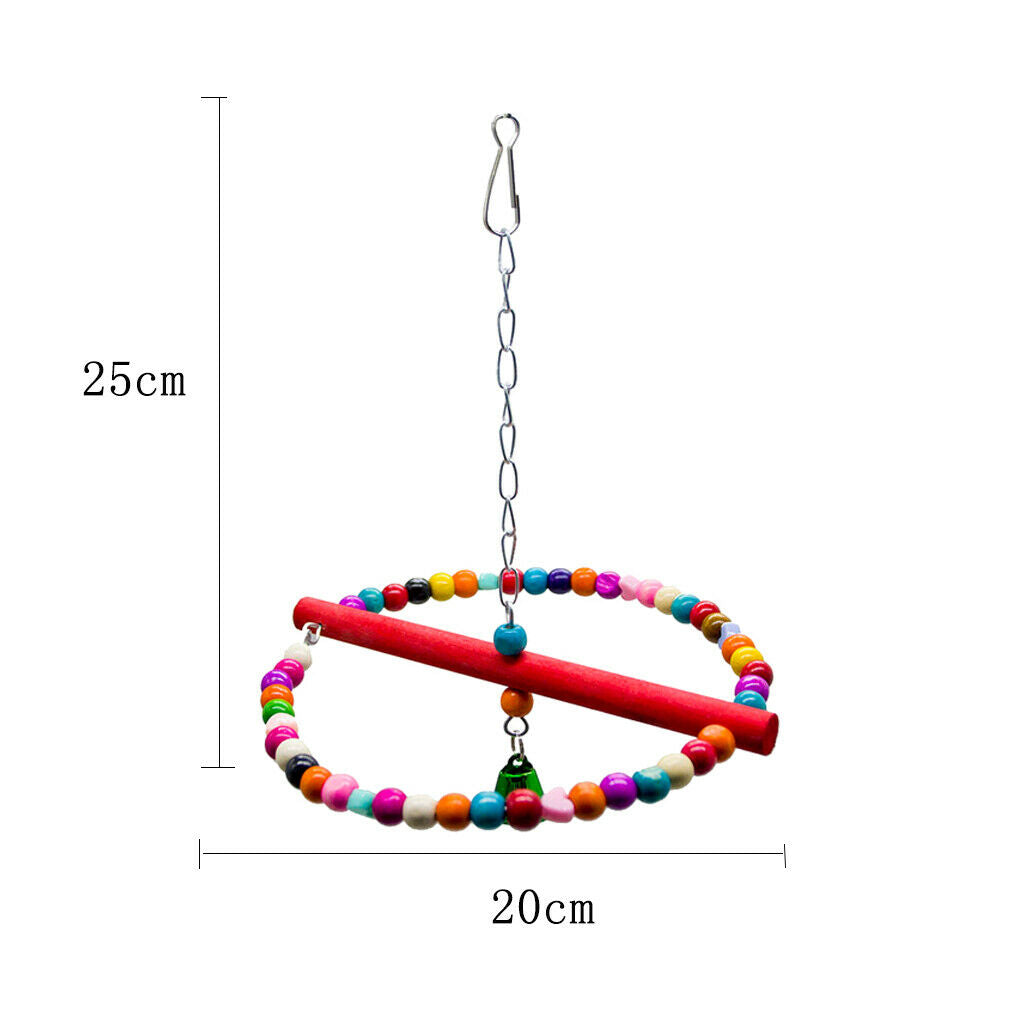 3 Pack Bird Parrot Toys Set  Pet Bird Cage Parrot Climb Chew Toys for Small