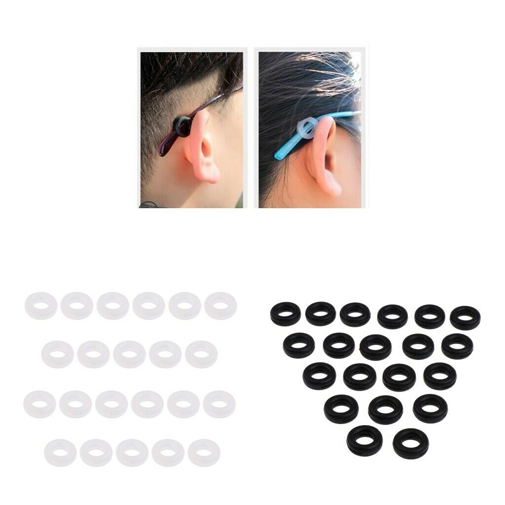 20 Pairs Eyeglasses Grip Temple Holder Silicone Anti Slip Glasses Ear Hooks