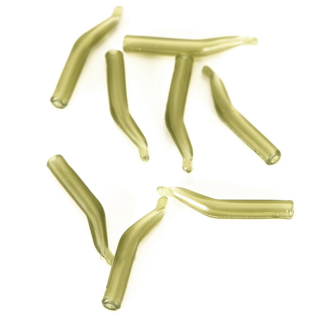 50pcs Rig Line Hook Aligner Sleeve Carp Fishing Terminal Rig Tackle Soft Tube