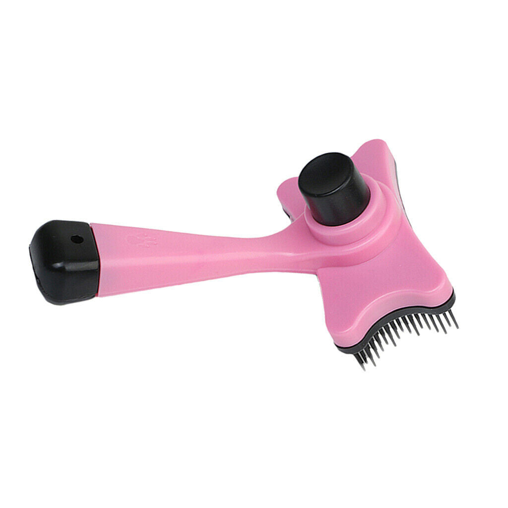 Pet Dog Cat Hair Grooming Comb Rake Brush Slicker Brush Groomer Tools Pink