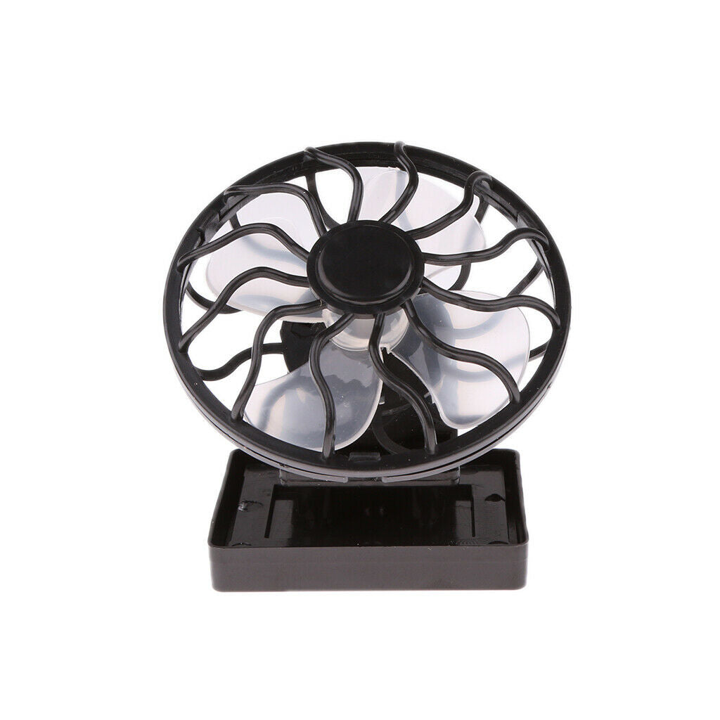 2Pcs Portable Solar Sun Energy Panel Fan Outdoor Hat   Blower Outdoor