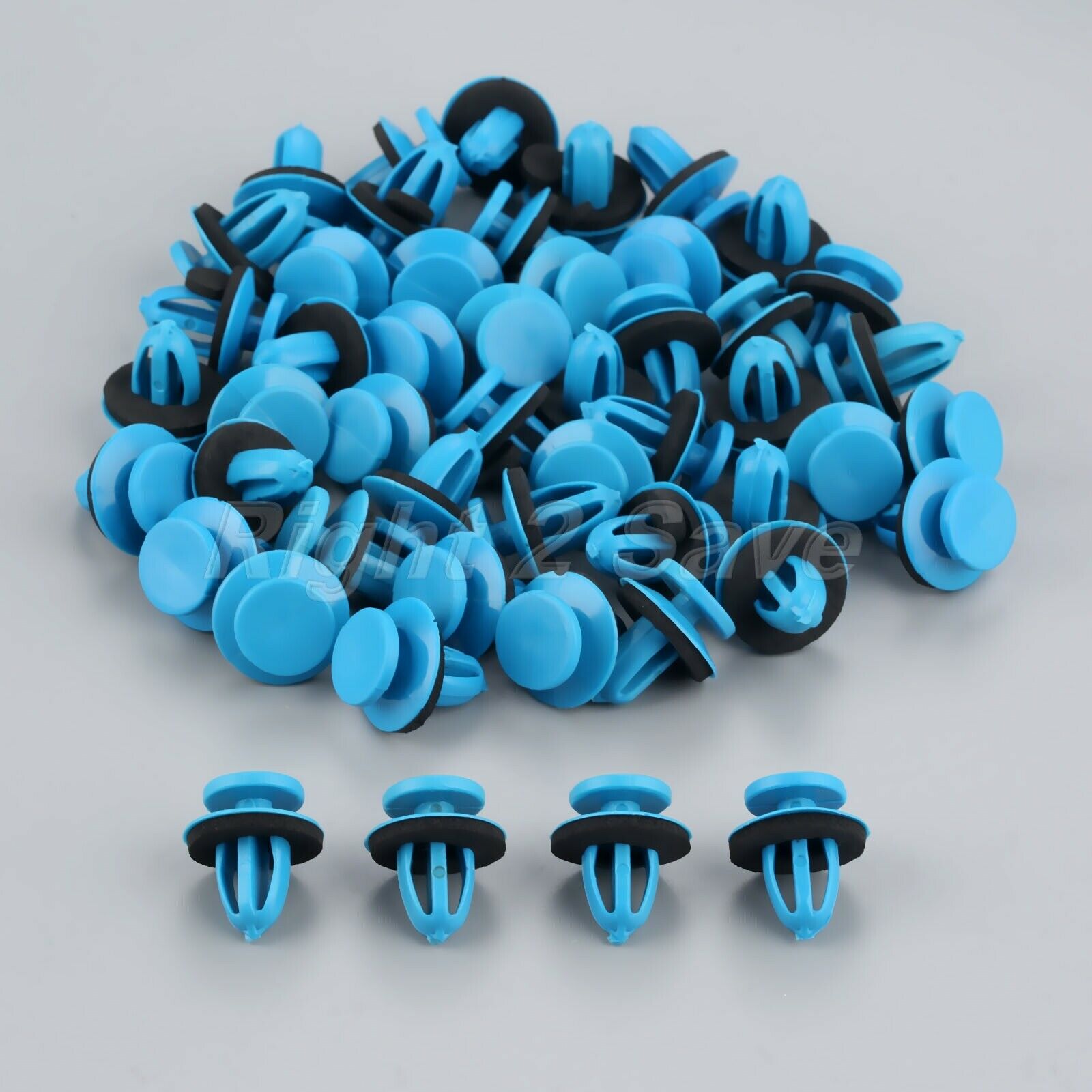 50X Car Fastener Clips Screw Fastener Fender Bumper Plate  Pad Universal