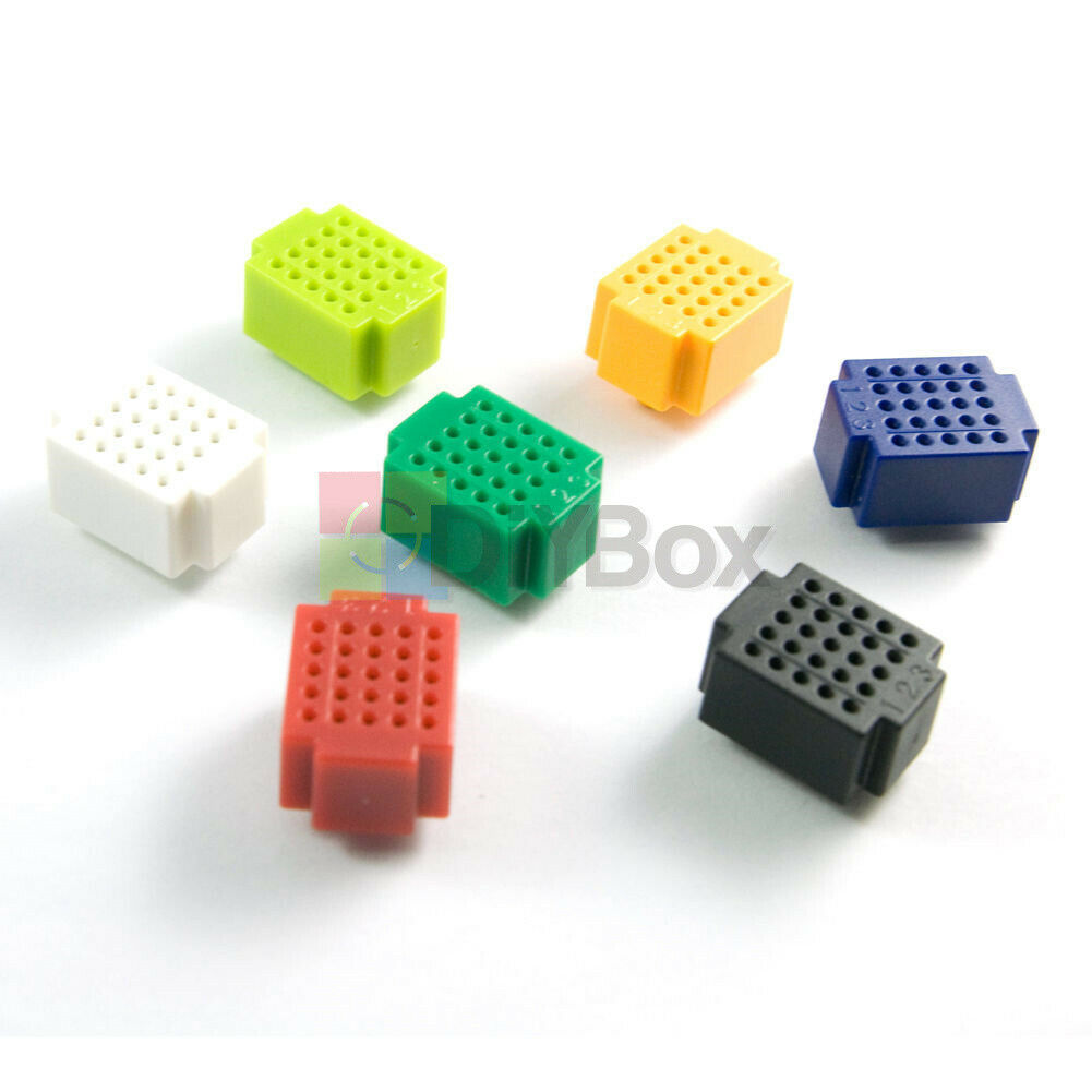 Mixed Colors Mini Solderless Prototype Breadboard 25 Tie-points For Arduino DIY