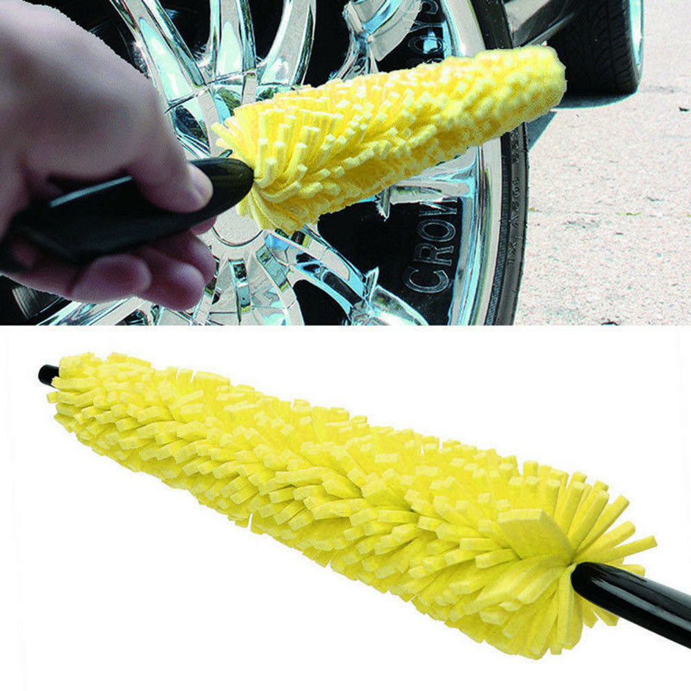 Hot Wheel Sponge Brush Tire Rim Scrub Car Wash Washing Cleaning Tool Supply AU