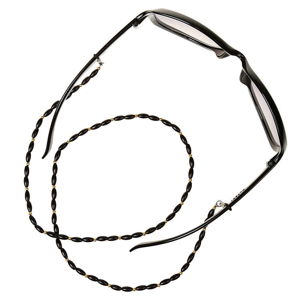 Adjustable Eyeglasses Holder Strap Beaded Neck Cord Sunglasses String Lanyard -