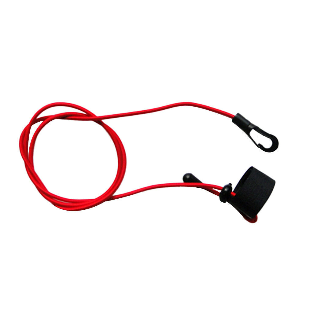 2pcs 1.1m Adjustable Strong Bungee Fishing Rod/Kayak Paddle Leash With Clip