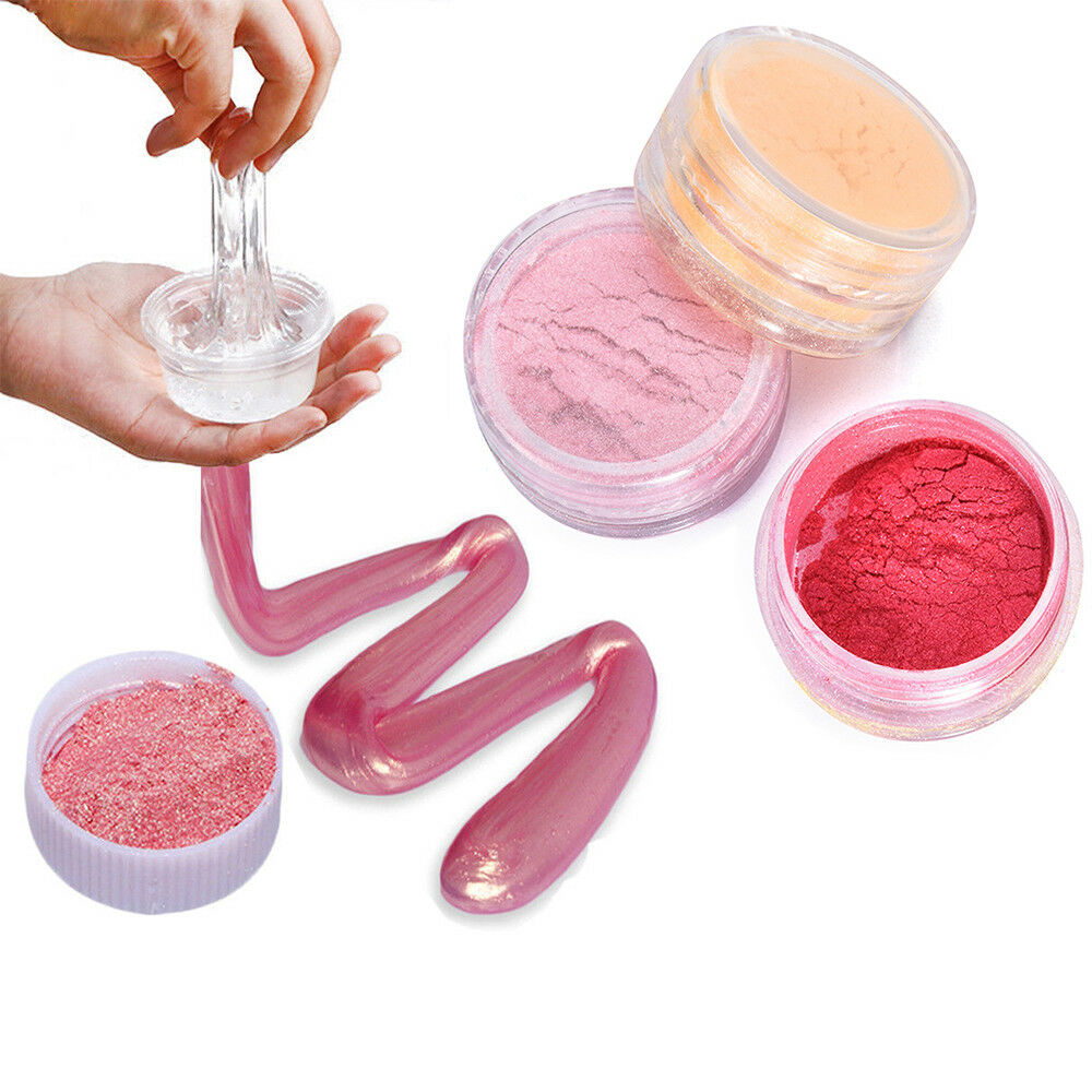 12 Color Glitter Making Bath Bomb Soap Dye Eye Shadow Makeup Pigment Mica Powder
