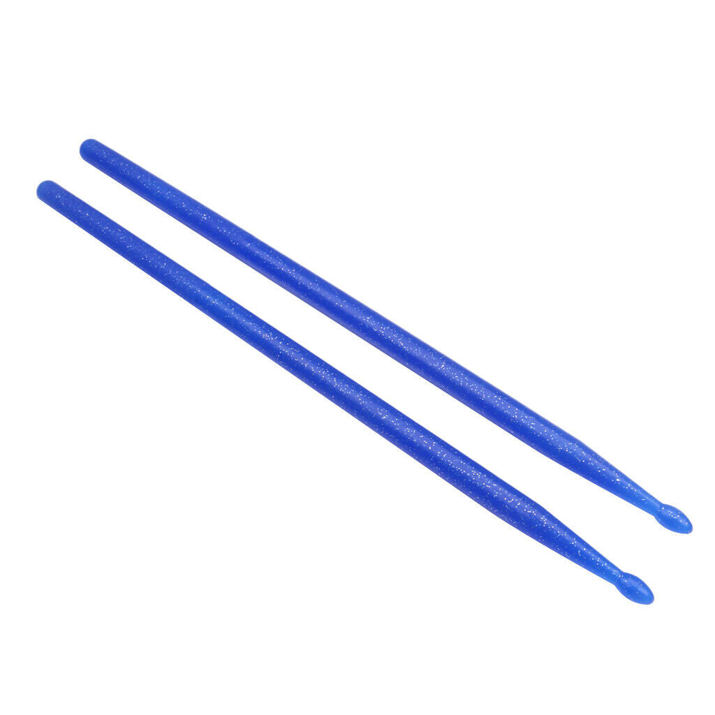 1 Pair 5A Nylon Drumsticks Drum Mallets Beaters Blue