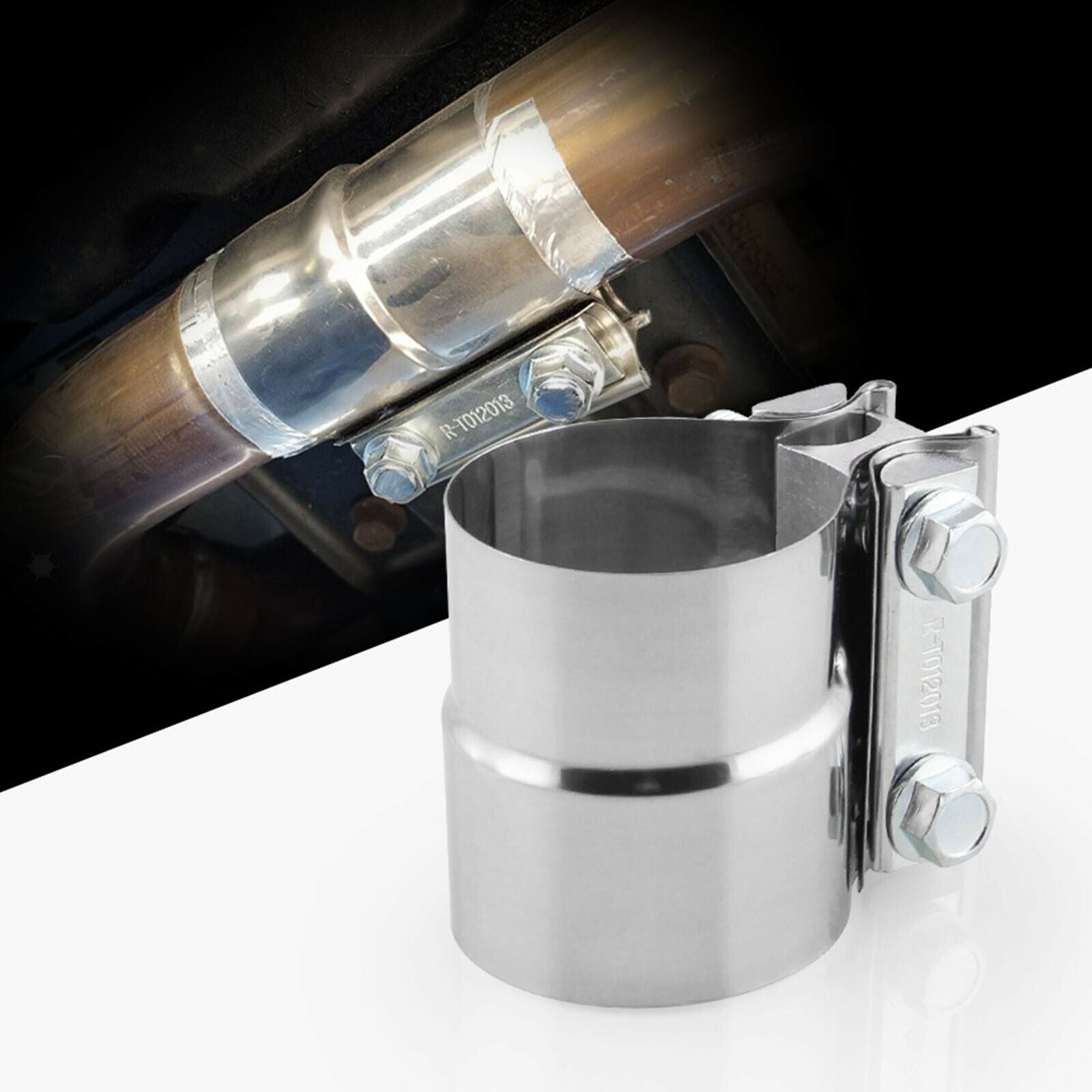 3 inch overlap joint exhaust sleeve belt clapper for OD ID pipe