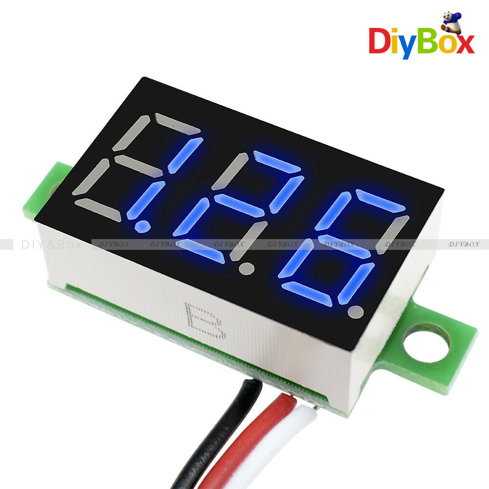 DC 0-30V 3 Wires 0.36 inch LED Panel Voltage Meter 3-Digital Display Voltmeter