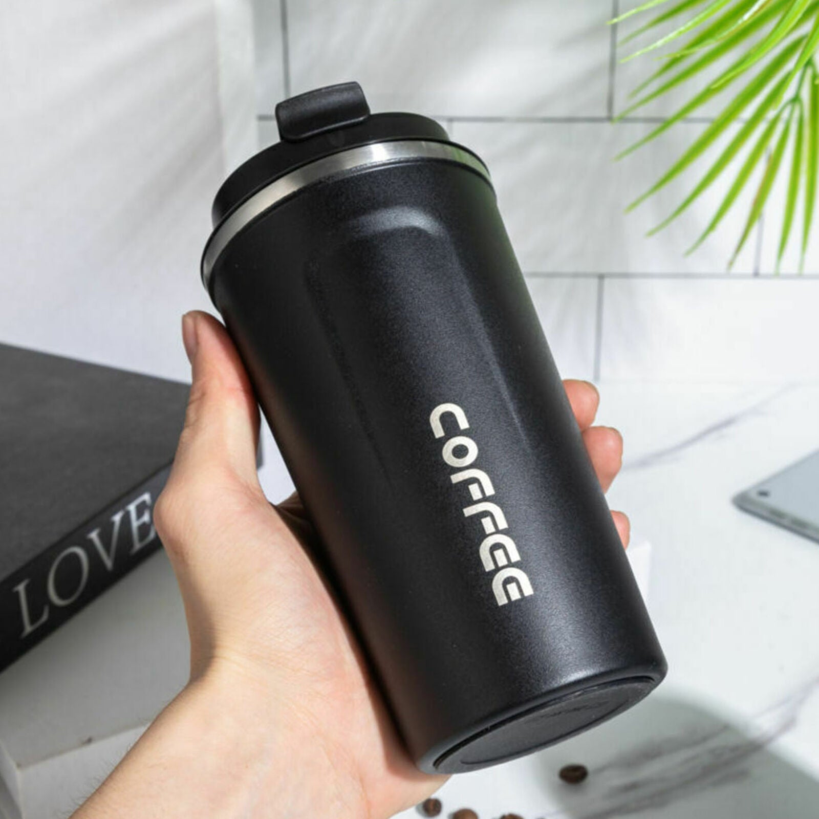 Travel Coffee Mug Thermal Stainless Steel Flask Insulated Vacuum Leakproof Cup